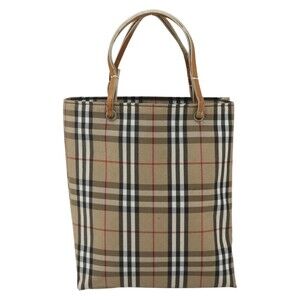 Burberry Nova Check Nylon Handbag Beige